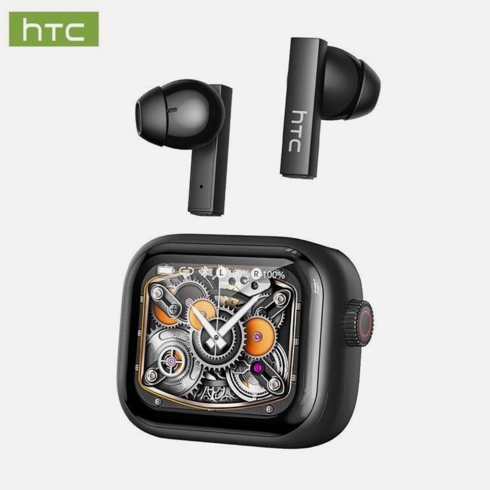 HTC NE40 Black Earphones and Smartwatch